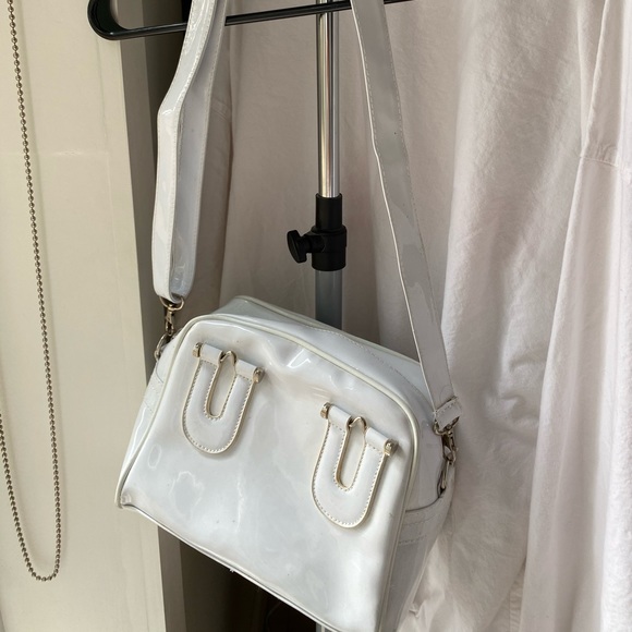 vintage white cross body bag - Picture 1 of 2